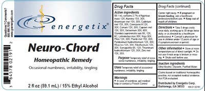 2 Oz. Bottle Label (Neuro Chord   2 Oz. Bottle Label)